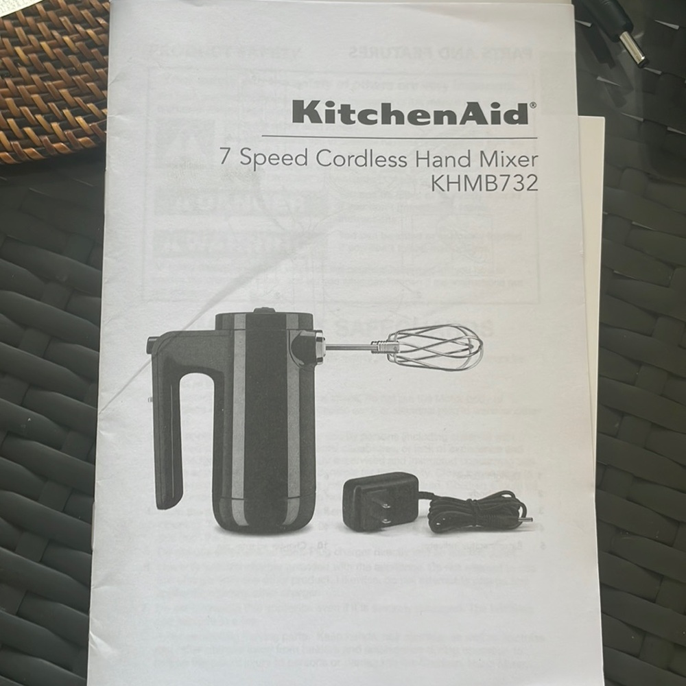 KitchenAid Cordless 7 Speed Hand Mixer - KHMB732